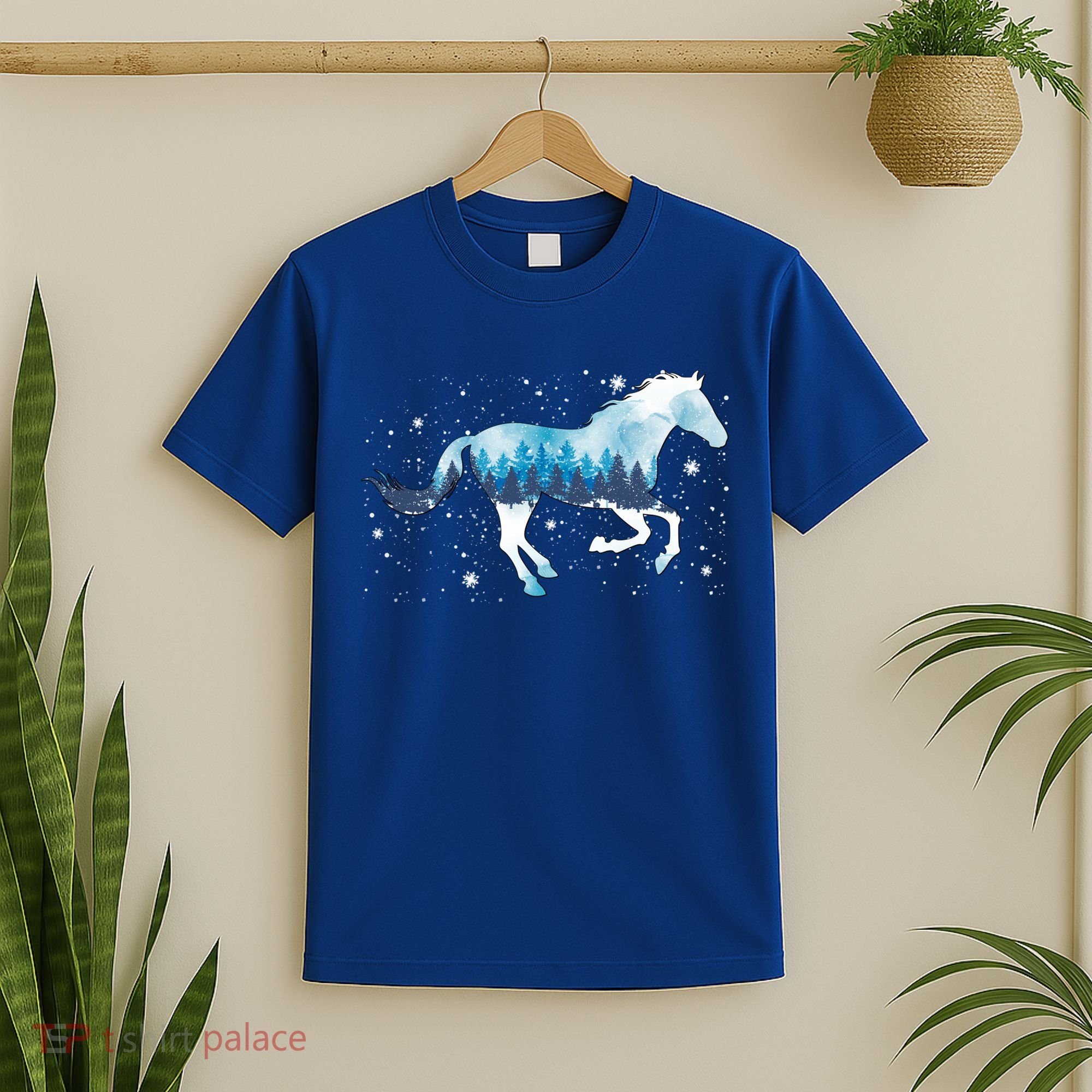 Zaml Horse Christmas Pajama Merry Xmas Riding Horse Lover Gift T-Shirt