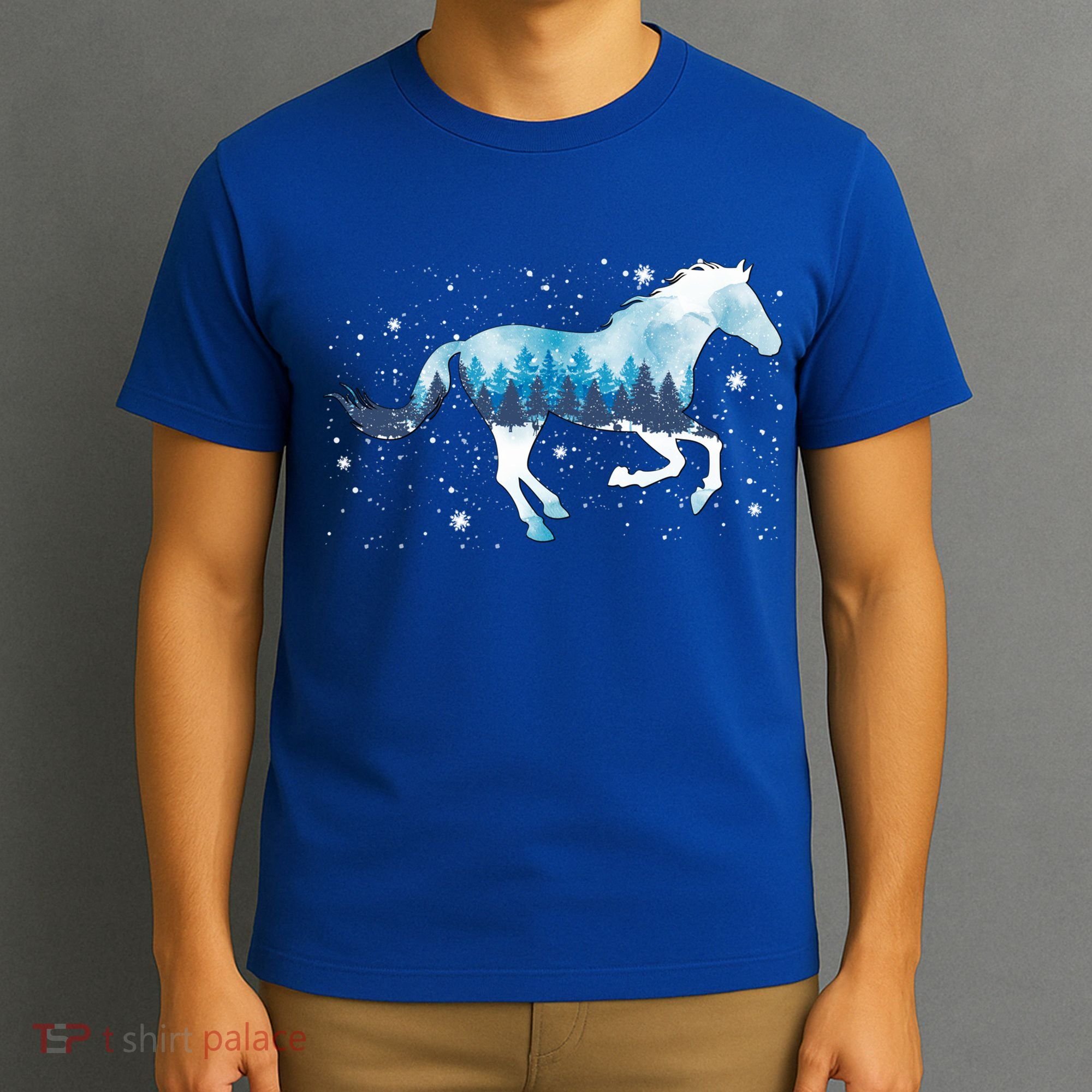 Zaml Horse Christmas Pajama Merry Xmas Riding Horse Lover Gift T-Shirt