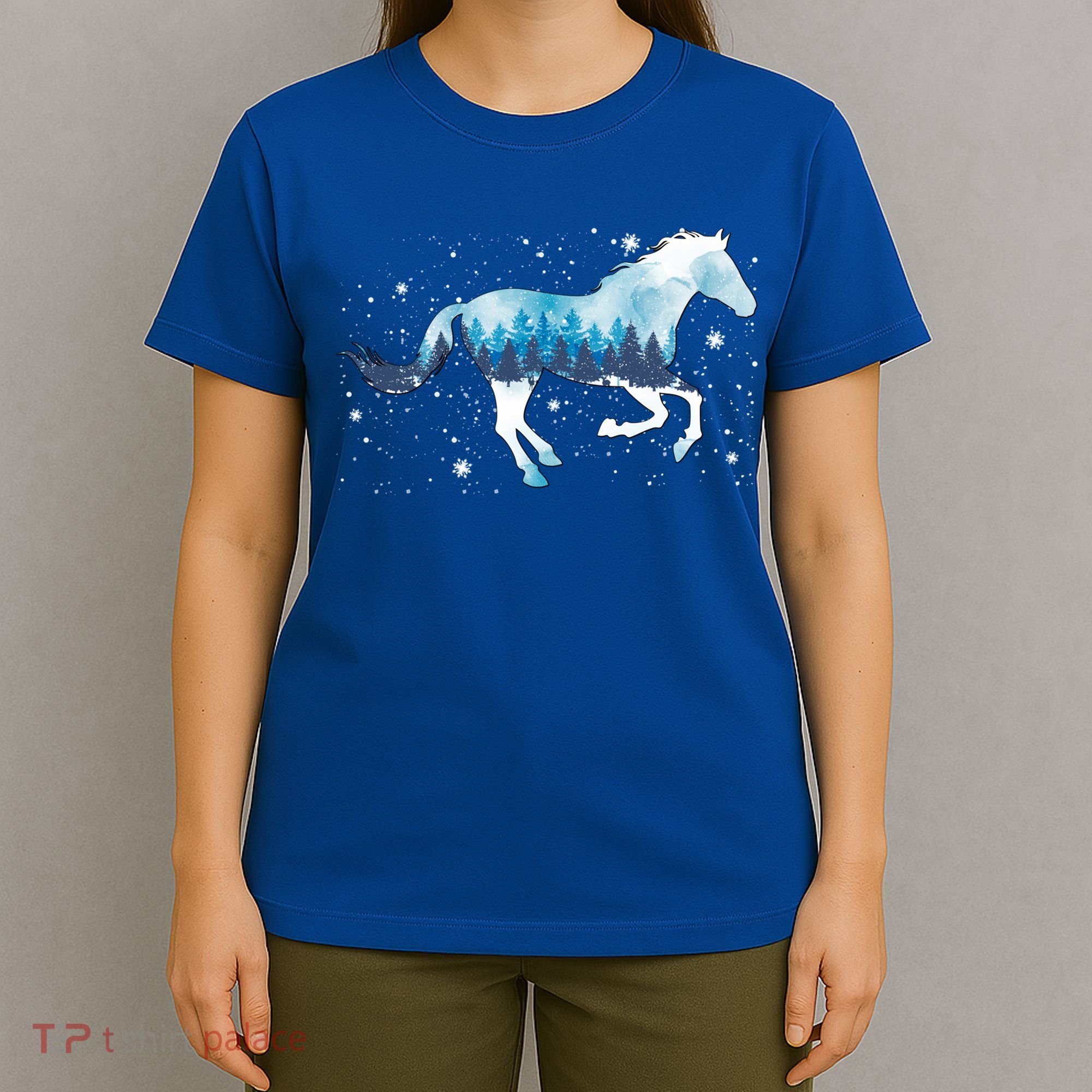 Zaml Horse Christmas Pajama Merry Xmas Riding Horse Lover Gift T-Shirt