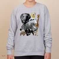 Zookeeper Jungle Animals Theme Safari Zoo Birthday Themed Women's Sweatshirt thumb 0