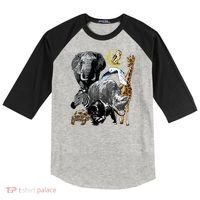 Zookeeper Jungle Animals Theme Safari Zoo Birthday Themed Raglan Baseball Sleeve Shirt thumb 0