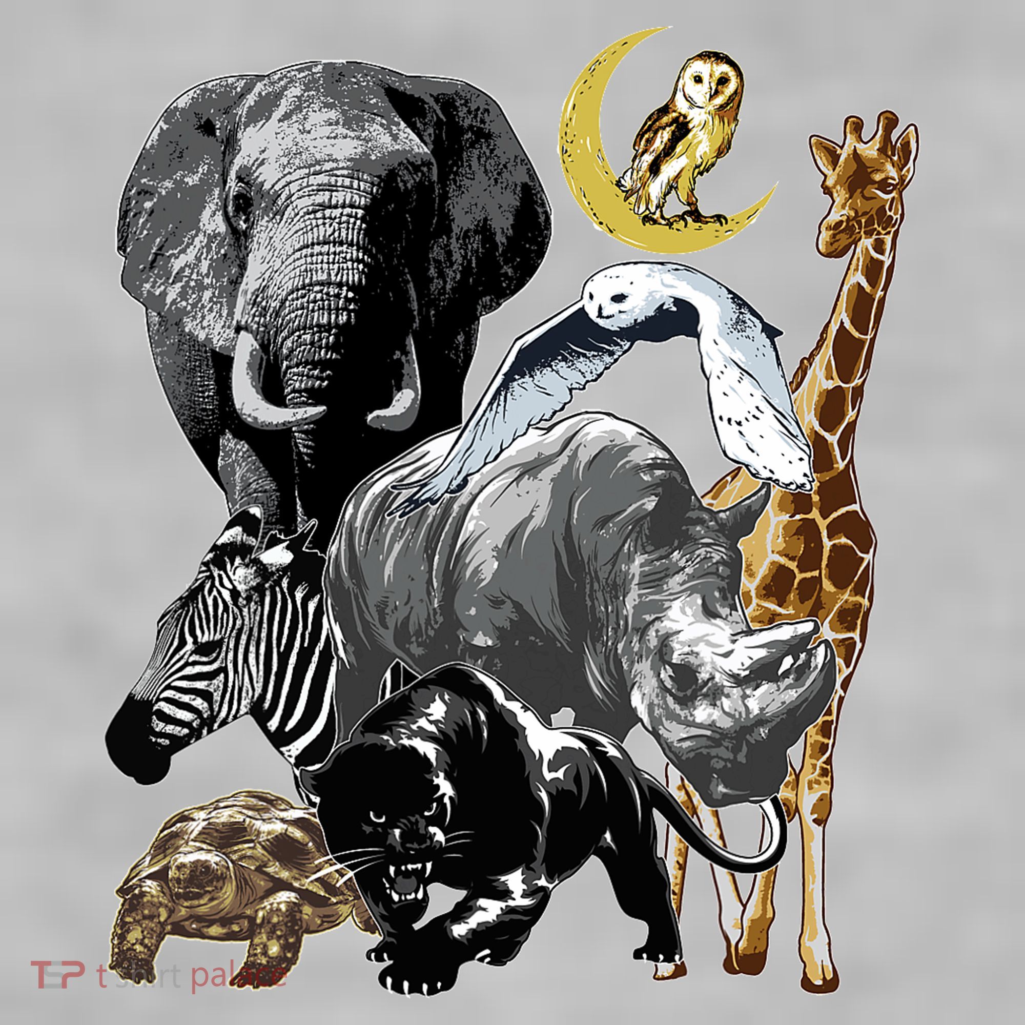 Zookeeper Jungle Animals Theme Safari Zoo Birthday Themed Ladies PosiCharge Tri-Blend Wicking Tank