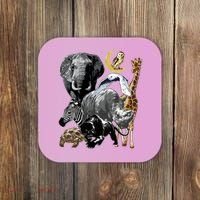 Zookeeper Jungle Animals Theme Safari Zoo Birthday Themed Coaster thumb 0