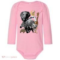 Zookeeper Jungle Animals Theme Safari Zoo Birthday Themed Baby Long Sleeve Bodysuit thumb 0