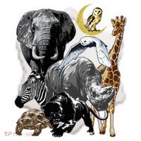 Zookeeper Jungle Animals Theme Safari Zoo Birthday Themed Ceramic Ornament thumb 2