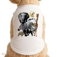 Zookeeper Jungle Animals Theme Safari Zoo Birthday Themed Doggie Tank thumb 0