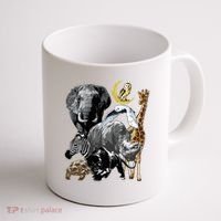 Zookeeper Jungle Animals Theme Safari Zoo Birthday Themed Coffee Mug thumb 1