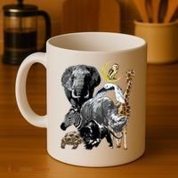 Zookeeper Jungle Animals Theme Safari Zoo Birthday Themed Coffee Mug thumb 4