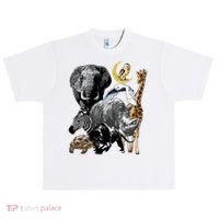 Zookeeper Jungle Animals Theme Safari Zoo Birthday Themed Urban Oversized Heavyweight T-Shirt thumb 0