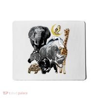 Zookeeper Jungle Animals Theme Safari Zoo Birthday Themed Mousepad thumb 0
