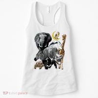 Zookeeper Jungle Animals Theme Safari Zoo Birthday Themed Women's Tank Top thumb 0