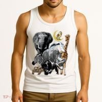 Zookeeper Jungle Animals Theme Safari Zoo Birthday Themed Tank Top thumb 3