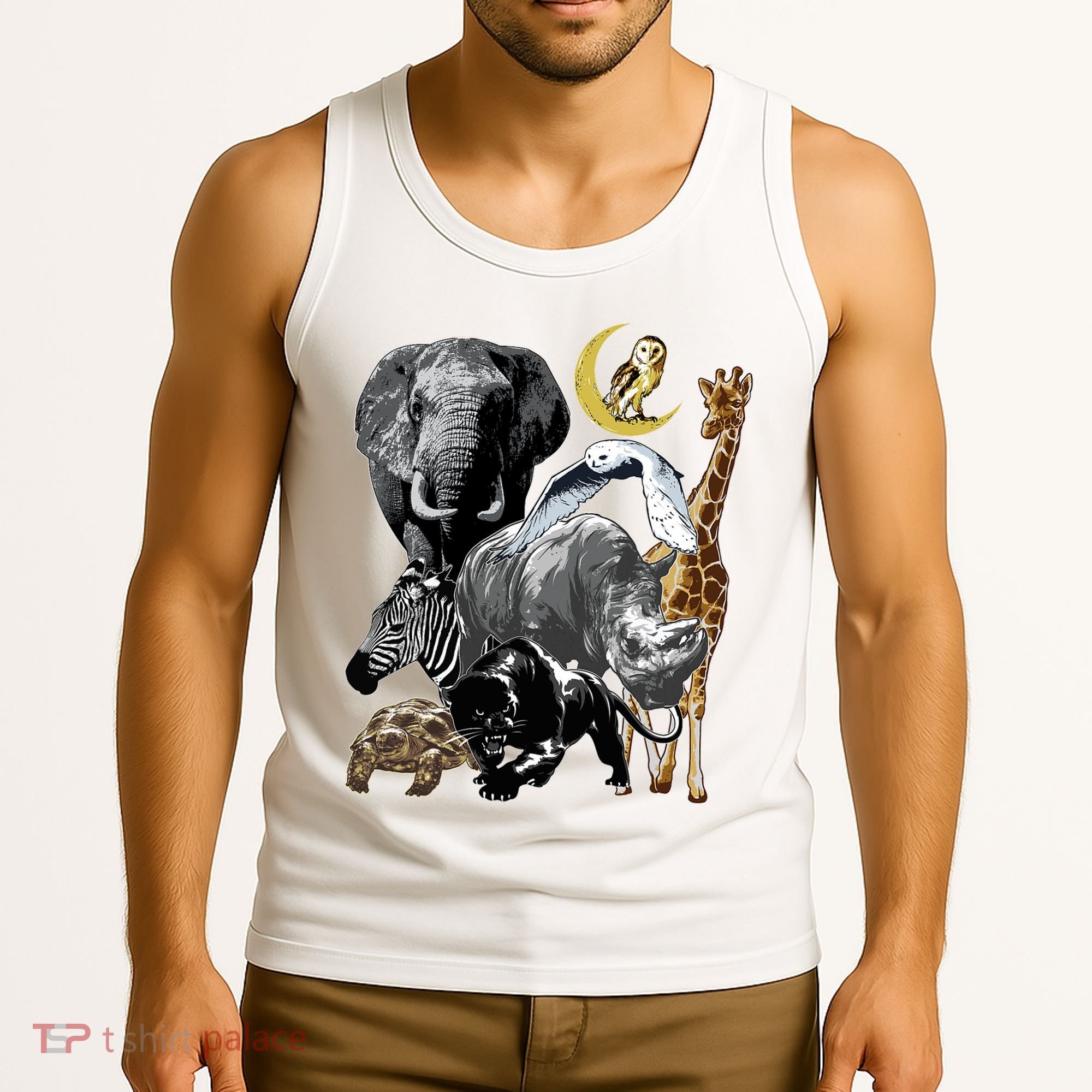 Zookeeper Jungle Animals Theme Safari Zoo Birthday Themed Tank Top