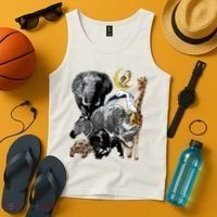 Zookeeper Jungle Animals Theme Safari Zoo Birthday Themed Tank Top thumb 4