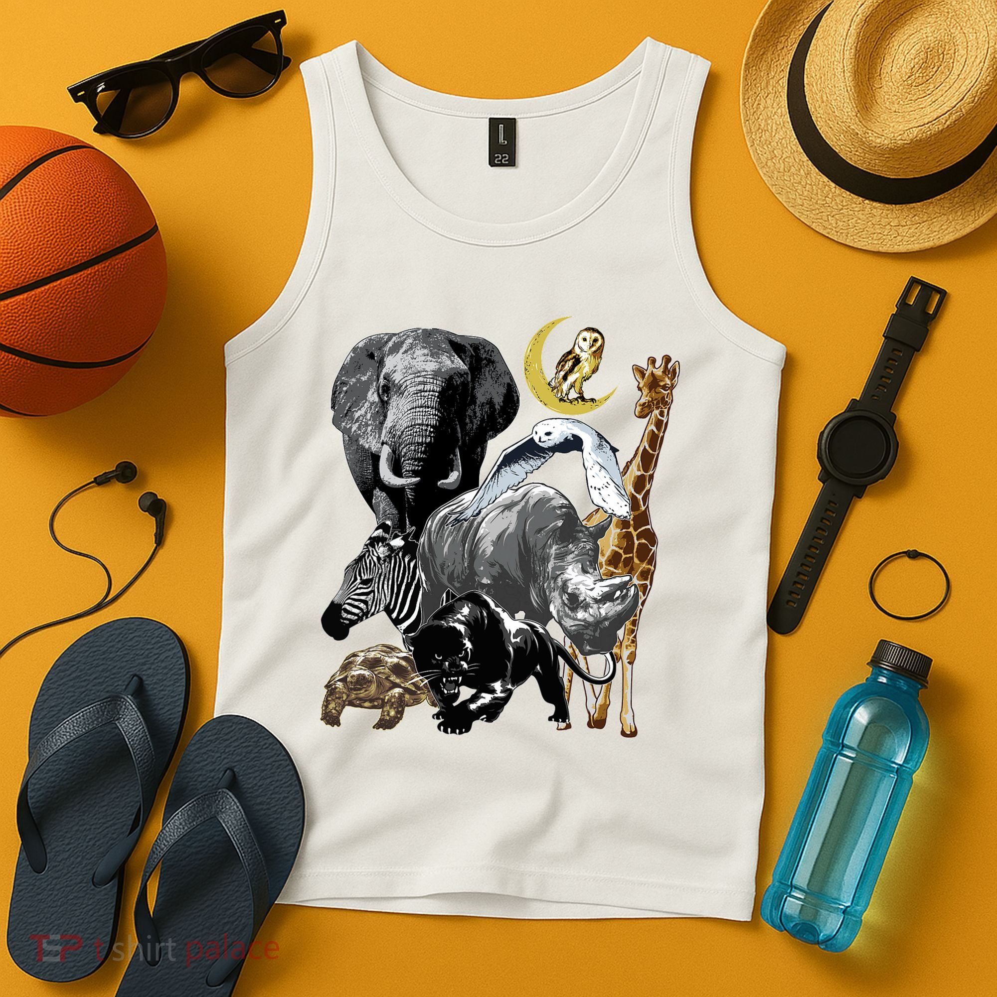 Zookeeper Jungle Animals Theme Safari Zoo Birthday Themed Tank Top