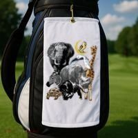 Zookeeper Jungle Animals Theme Safari Zoo Birthday Themed Golf Towel thumb 2