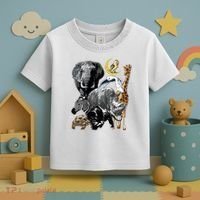 Zookeeper Jungle Animals Theme Safari Zoo Birthday Themed Toddler T-Shirt thumb 3