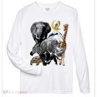 Zookeeper Jungle Animals Theme Safari Zoo Birthday Themed Zone Performance Long-Sleeve T-Shirt thumb 0