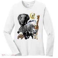 Zookeeper Jungle Animals Theme Safari Zoo Birthday Themed Women's Long Sleeve Shirt thumb 0
