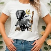 Zookeeper Jungle Animals Theme Safari Zoo Birthday Themed Women's T-Shirt thumb 2