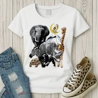 Zookeeper Jungle Animals Theme Safari Zoo Birthday Themed Women's T-Shirt thumb 3
