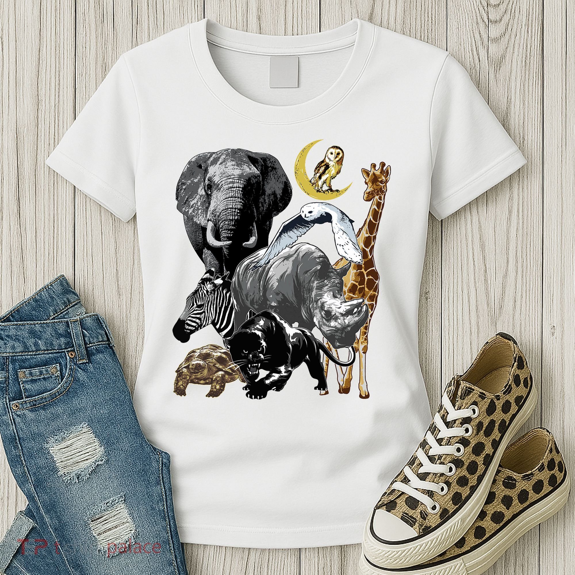 Zookeeper Jungle Animals Theme Safari Zoo Birthday Themed Women's T-Shirt