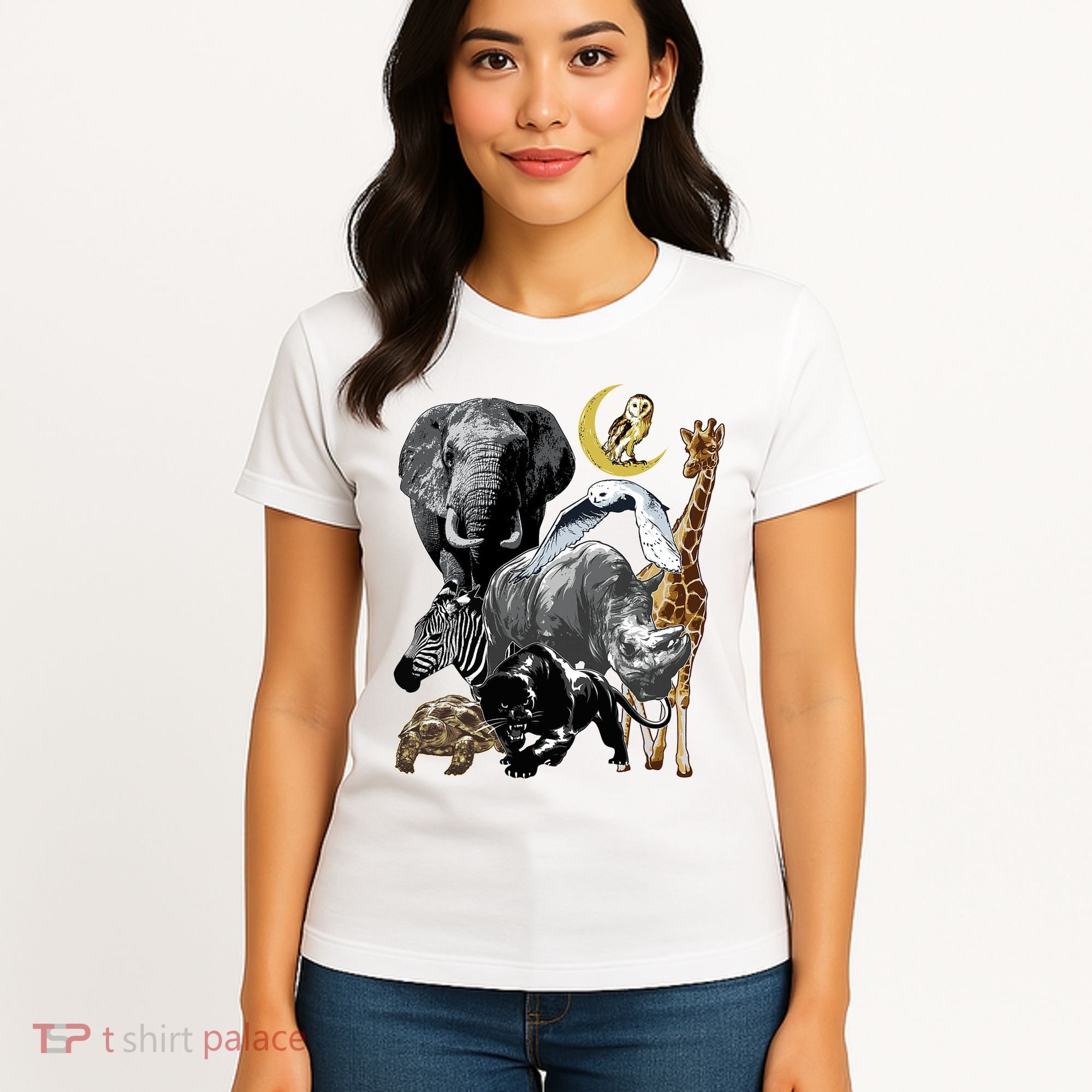 Zookeeper Jungle Animals Theme Safari Zoo Birthday Themed Women's T-Shirt