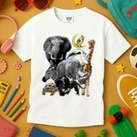 Zookeeper Jungle Animals Theme Safari Zoo Birthday Themed Kids T-Shirt thumb 3