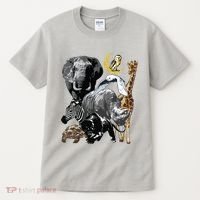 Zookeeper Jungle Animals Theme Safari Zoo Birthday Themed Tall T-Shirt thumb 0