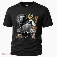 Zookeeper Jungle Animals Theme Safari Zoo Birthday Themed Cooling Performance Crew T-Shirt thumb 0