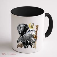Zookeeper Jungle Animals Theme Safari Zoo Birthday Themed Coffee Mug thumb 1