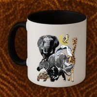 Zookeeper Jungle Animals Theme Safari Zoo Birthday Themed Coffee Mug thumb 2