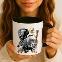 Zookeeper Jungle Animals Theme Safari Zoo Birthday Themed Coffee Mug thumb 3