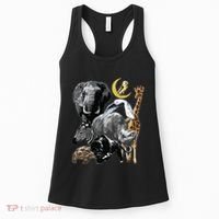 Zookeeper Jungle Animals Theme Safari Zoo Birthday Themed Women's Tank Top thumb 0