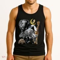 Zookeeper Jungle Animals Theme Safari Zoo Birthday Themed Tank Top thumb 3