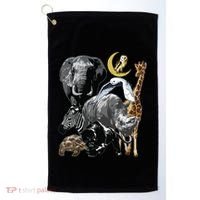 Zookeeper Jungle Animals Theme Safari Zoo Birthday Themed Golf Towel thumb 0