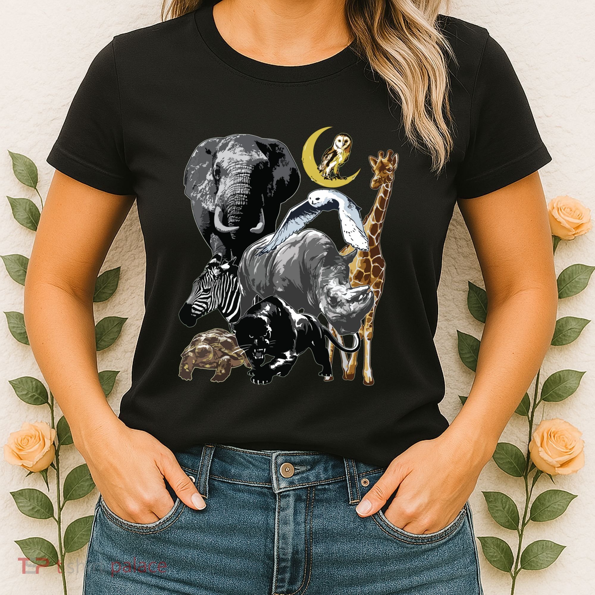 Zookeeper Jungle Animals Theme Safari Zoo Birthday Themed Women's T-Shirt