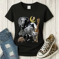 Zookeeper Jungle Animals Theme Safari Zoo Birthday Themed Women's T-Shirt thumb 3