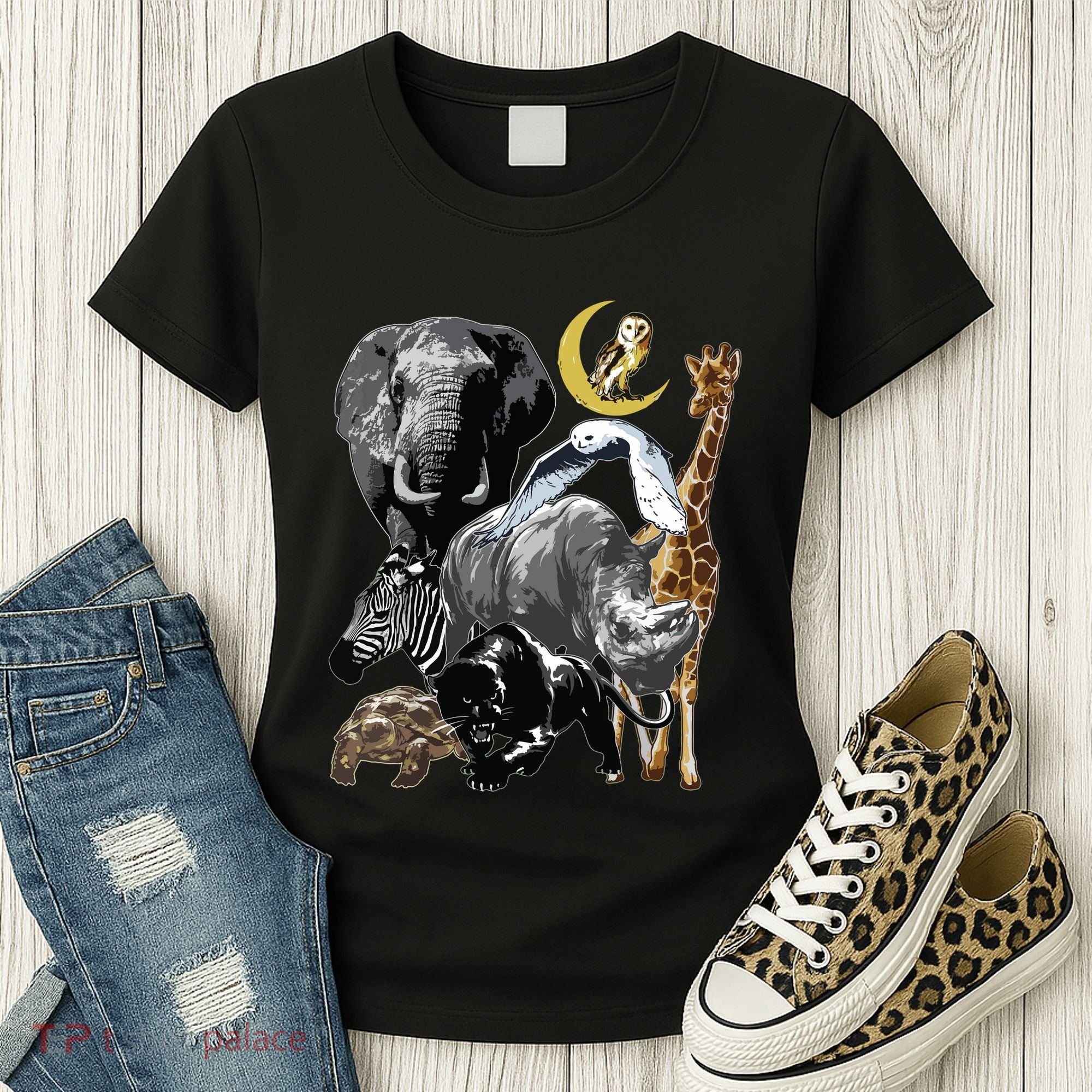 Zookeeper Jungle Animals Theme Safari Zoo Birthday Themed Women's T-Shirt