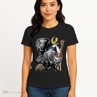 Zookeeper Jungle Animals Theme Safari Zoo Birthday Themed Women's T-Shirt thumb 4