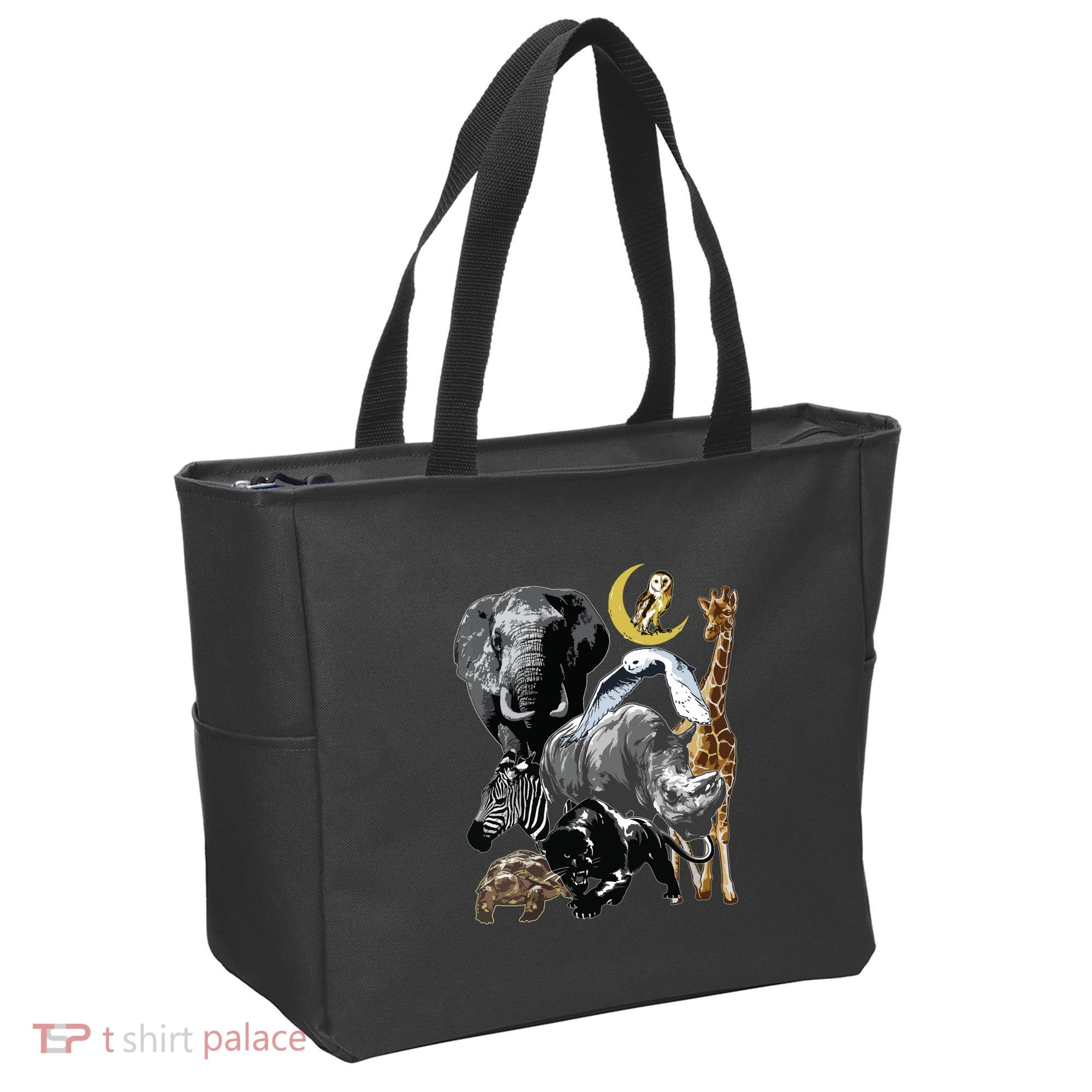 Zookeeper Jungle Animals Theme Safari Zoo Birthday Themed Tote Bag