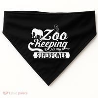 Zookeeper Job Zookeepers Zoo Keeper Zookeeping USA-Made Doggie Bandana thumb 0