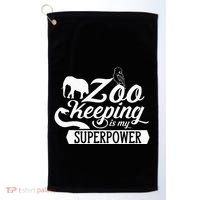 Zookeeper Job Zookeepers Zoo Keeper Zookeeping Golf Towel thumb 0