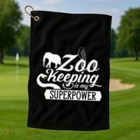 Zookeeper Job Zookeepers Zoo Keeper Zookeeping Golf Towel thumb 1