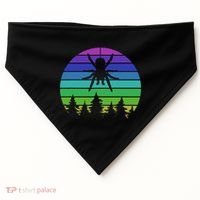 Zoo Keeper Animal Arachnid Cobweb Tarantula Retro Spider USA-Made Doggie Bandana thumb 0