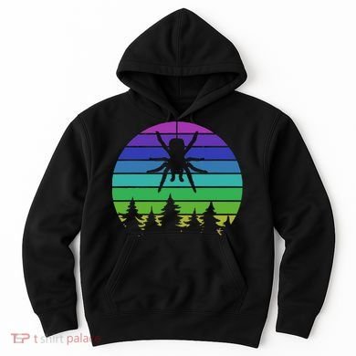 Zoo Keeper Animal Arachnid Cobweb Tarantula Retro Spider Hoodie