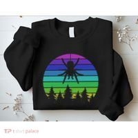 Zoo Keeper Animal Arachnid Cobweb Tarantula Retro Spider Sweatshirt thumb 2