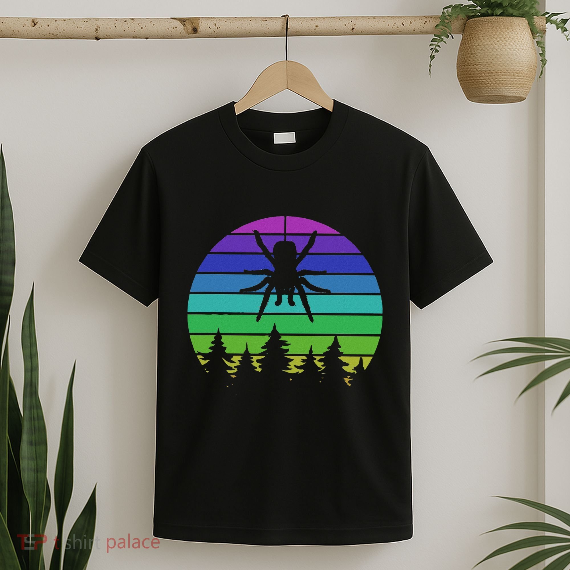 Zoo Keeper Animal Arachnid Cobweb Tarantula Retro Spider T-Shirt