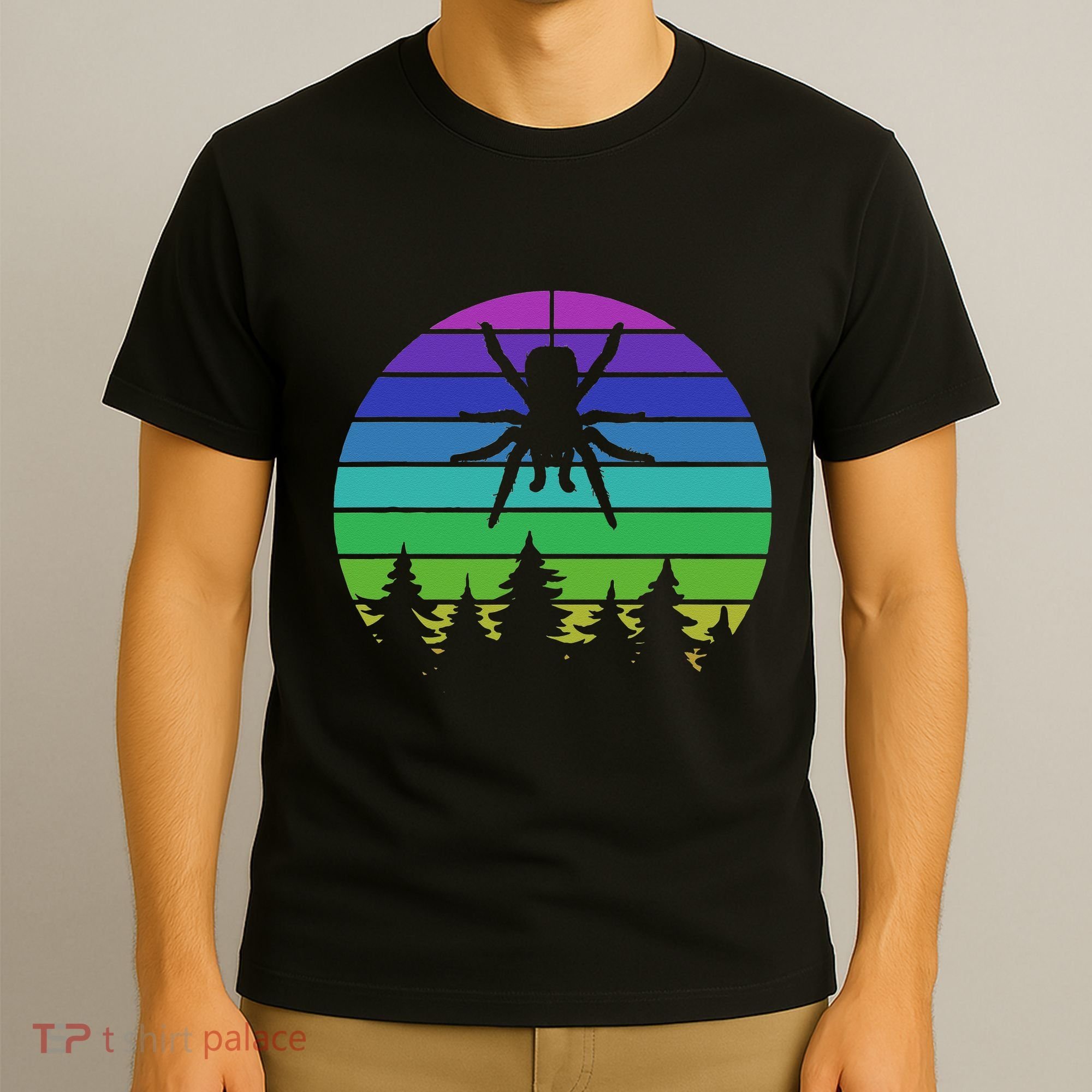 Zoo Keeper Animal Arachnid Cobweb Tarantula Retro Spider T-Shirt