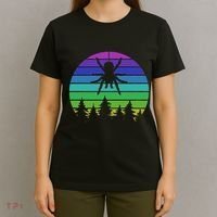 Zoo Keeper Animal Arachnid Cobweb Tarantula Retro Spider T-Shirt thumb 4